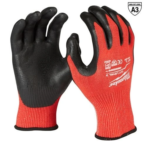 Milwaukee Tools Milwaukee Cut Level A3 Dipped Gloves - Small 48-22-8930 5 Milwaukee Tools Milwaukee Cut Level A3 Dipped Gloves - Small 48-22-8930 - Image 3