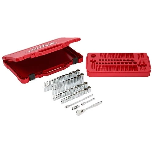 Milwaukee Tools Milwaukee 1/4" Drive 50 Piece Ratchet & Socket Set - SAE & Metric 48-22-9004 5 Milwaukee Tools Milwaukee 1/4" Drive 50 Piece Ratchet & Socket Set - SAE & Metric 48-22-9004 - Image 3