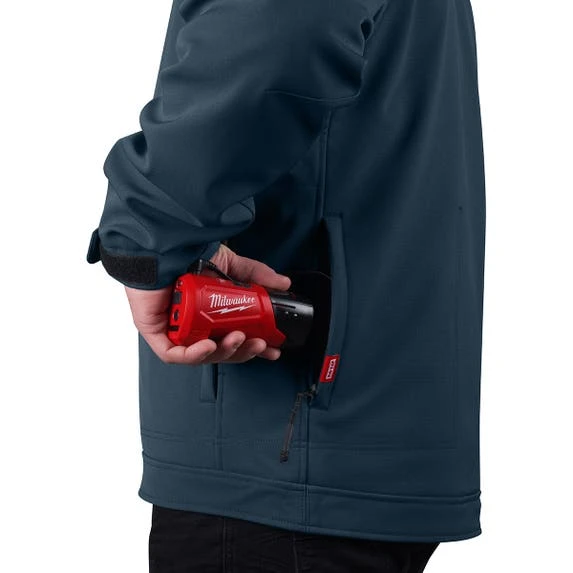 Milwaukee Tools Milwaukee M12 Heated ToughShell Jacket Navy Blue Kit 204BL-21 10 Milwaukee Tools Milwaukee M12 Heated ToughShell Jacket Navy Blue Kit 204BL-21 - Image 8