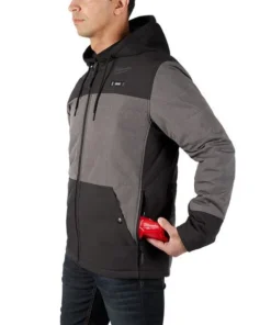Milwaukee Tools Milwaukee M12 Gray Heat AXIS Hooded Jacket Kit 205G-21 -Milwaukee Tool-shop 205g 21 7