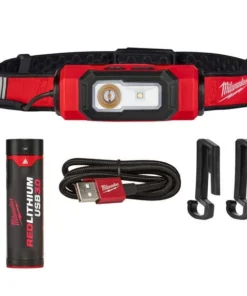 Milwaukee Tools Milwaukee REDLITHIUM USB BEACON Rechargeable 600 Lumen Hard Hat Light (3.0Ah) Kit 2116-21