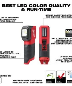 Milwaukee Tools Milwaukee M12 Paint And Detailing Color Match Light (Bare Tool) 2127-20 -Milwaukee Tool-shop 2127 20 4