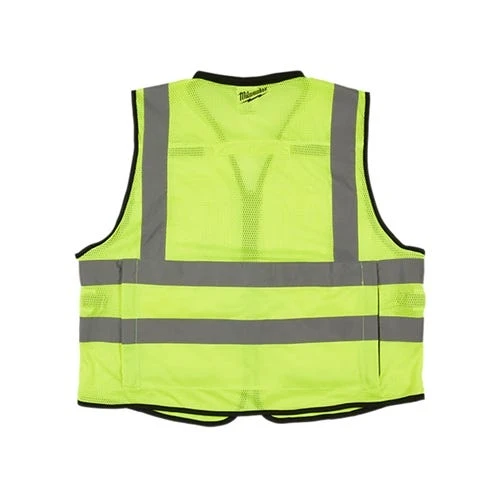 Milwaukee Tools Milwaukee Class 2 High Visibility 15 Pocket Yellow ANSI Performance Safety Vest - Large/XL 48-73-5042 6 Milwaukee Tools Milwaukee Class 2 High Visibility 15 Pocket Yellow ANSI Performance Safety Vest - Large/XL 48-73-5042 - Image 4