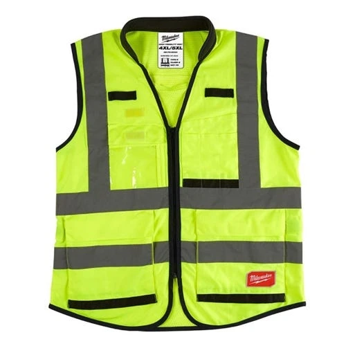 Milwaukee Tools Milwaukee Class 2 High Visibility 15 Pocket Yellow ANSI Performance Safety Vest - Small/Medium 48-73-5041 3 Milwaukee Tools Milwaukee Class 2 High Visibility 15 Pocket Yellow ANSI Performance Safety Vest - Small/Medium 48-73-5041