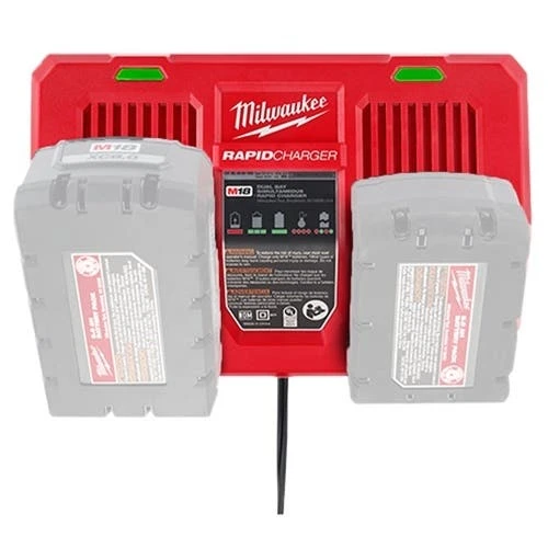 Milwaukee Tools Milwaukee M18 Dual Bay Simultaneous Rapid Charger 48-59-1802 5 Milwaukee Tools Milwaukee M18 Dual Bay Simultaneous Rapid Charger 48-59-1802 - Image 3