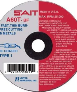 United Abrasives Sait United Abrasives TM 3 X .035 X 3/8 A60T 23051