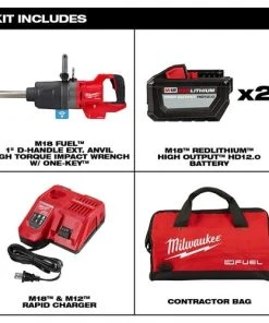 Milwaukee Tools Milwaukee M18 Fuel 1" D-Handle Ext. Anvil High Torque Impact Wrench W/ One-Key Kit 2869-22HD -Milwaukee Tool-shop 23437 4 wjjfrjhtdmtap0wr