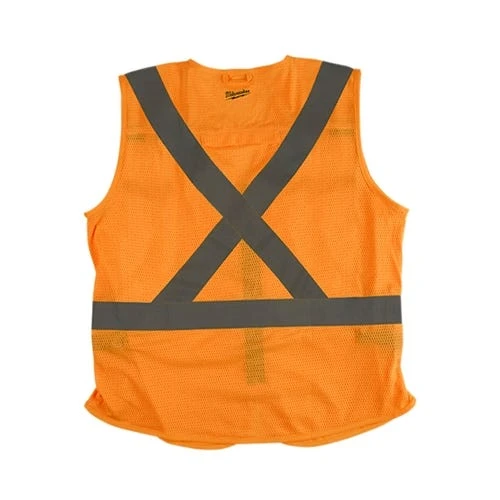 Milwaukee Tools Milwaukee Class 2 High Visibility 10 Pocket Orange ANSI & CSA Safety Vest - Small/Medium 48-73-5071 5 Milwaukee Tools Milwaukee Class 2 High Visibility 10 Pocket Orange ANSI & CSA Safety Vest - Small/Medium 48-73-5071 - Image 3