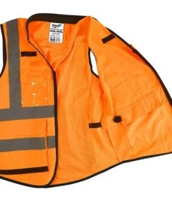 Milwaukee Tools Milwaukee Class 2 High Visibility 15 Pocket Orange ANSI Performance Safety Vest - 4XL/5XL 48-73-5054 -Milwaukee Tool-shop 23563 2 sdxrlmp6tcndeue2 1