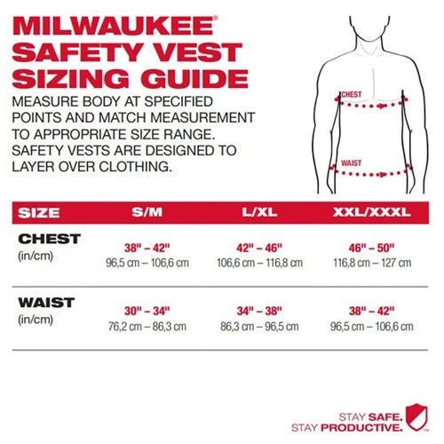 Milwaukee Tools Milwaukee Class 2 High Visibility 15 Pocket Orange ANSI & CSA Performance Safety Vest - Large/XL 48-73-5092 7 Milwaukee Tools Milwaukee Class 2 High Visibility 15 Pocket Orange ANSI & CSA Performance Safety Vest - Large/XL 48-73-5092 - Image 5