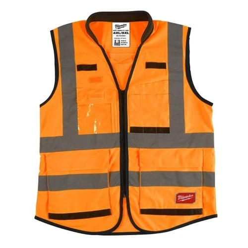 Milwaukee Tools Milwaukee Class 2 High Visibility 15 Pocket Orange ANSI & CSA Performance Safety Vest - Large/XL 48-73-5092 3 Milwaukee Tools Milwaukee Class 2 High Visibility 15 Pocket Orange ANSI & CSA Performance Safety Vest - Large/XL 48-73-5092