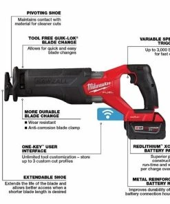 Milwaukee Tools Milwaukee M18 FUEL SAWZALL Recip Saw With ONE KEY - 1 Battery XC5.0 Kit 2822-22 -Milwaukee Tool-shop 23581 3 ftxzoqr5ktj8p1h9