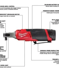 Milwaukee Tools Milwaukee M12 FUEL 3/8" High Speed Ratchet Kit 2567-22 14 Milwaukee Tools Milwaukee M12 FUEL 3/8" High Speed Ratchet Kit 2567-22 -Milwaukee Tool-shop 24138 3 txfgnjxfk47dk4h4