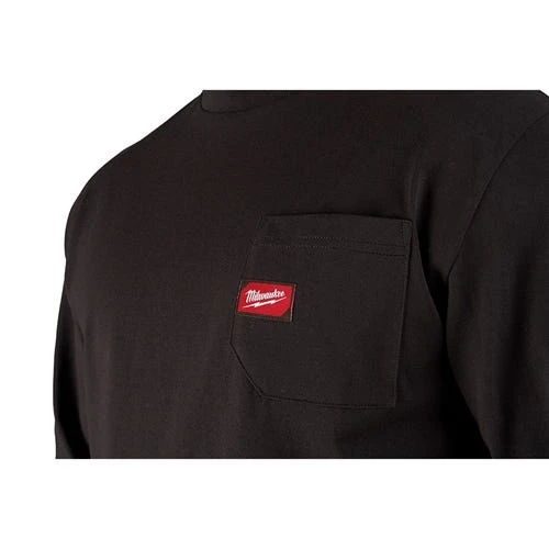 Milwaukee Tools Milwaukee Heavy Duty Long Sleeve Black Pocket T-Shirt 602B 9 Milwaukee Tools Milwaukee Heavy Duty Long Sleeve Black Pocket T-Shirt 602B - Image 7