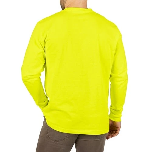 Milwaukee Tools Milwaukee Heavy Duty Long Sleeve High Visibility Pocket T-Shirt 602HV 8 Milwaukee Tools Milwaukee Heavy Duty Long Sleeve High Visibility Pocket T-Shirt 602HV - Image 6