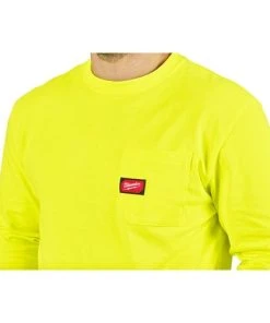 Milwaukee Tools Milwaukee Heavy Duty Long Sleeve High Visibility Pocket T-Shirt 602HV 16 Milwaukee Tools Milwaukee Heavy Duty Long Sleeve High Visibility Pocket T-Shirt 602HV -Milwaukee Tool-shop 24347 5 lszuj6ro2qxpbo0m