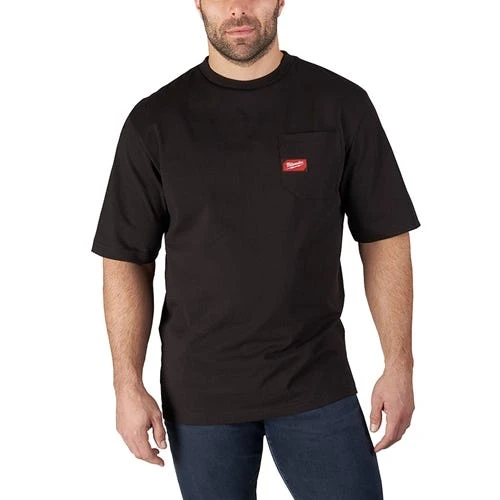 Milwaukee Tools Milwaukee Heavy Duty Short Sleeve Black Pocket T-Shirt 601B 7 Milwaukee Tools Milwaukee Heavy Duty Short Sleeve Black Pocket T-Shirt 601B - Image 5