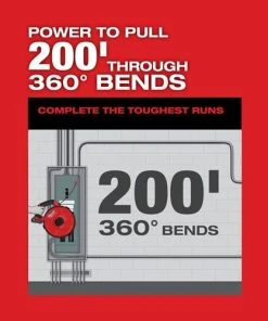 Milwaukee Tools Milwaukee M18 FUEL ANGLER 100' Non Conductive Polyester Pulling Fish Tape Replacement 48-44-5195 -Milwaukee Tool-shop 24426 6 1vtmwqpwq9speic5