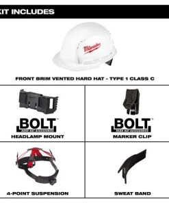 Milwaukee Tools Milwaukee Vented Class C Type 1 Front Brim Hard Hat (Large Logo) 48-73-1000 -Milwaukee Tool-shop 24443 6 n4rj4jlxmglkka8k
