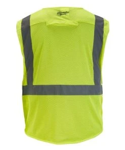 Milwaukee Tools Milwaukee Class 2 Non-Breakaway High Visibility Yellow Mesh Safety Vest - 48-73-5111 -Milwaukee Tool-shop 24532 2 nwtpjrtuu6od9eb7 1