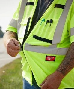 Milwaukee Tools Milwaukee Type R Class 3 High Visibility 10 Pocket Orange Safety Vest - 2XL/3XL 48-73-5147 -Milwaukee Tool-shop 24542 4 bnbofkukd4kx8cjx 4