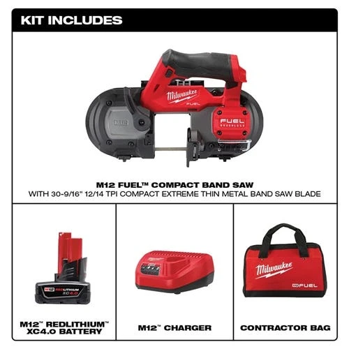 Milwaukee Tools Milwaukee M12 FUEL Compact Band Saw 4.0Ah Kit 2529-21XC 8 Milwaukee Tools Milwaukee M12 FUEL Compact Band Saw 4.0Ah Kit 2529-21XC - Image 6