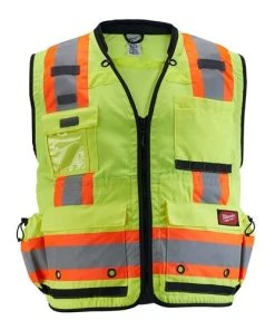 Milwaukee Tools Milwaukee Type R Class 2 Surveyor's High Visibility 27 Pocket Orange Safety Vest - 4XL/5XL 48-73-5168 -Milwaukee Tool-shop 24548 yom7tavvrxsezmls 7