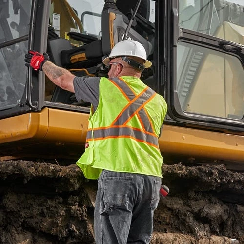 Milwaukee Tools Milwaukee Type R Class 2 Breakaway High Visibility Mesh 9 Pocket Yellow Safety Vest - 48-73-5171 7 Milwaukee Tools Milwaukee Type R Class 2 Breakaway High Visibility Mesh 9 Pocket Yellow Safety Vest - 48-73-5171 - Image 5