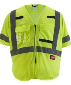 Milwaukee Tools Milwaukee Class 3 High Visibility Yellow Mesh Safety Vest - Small/Medium 48-73-5131 15 Milwaukee Tools Milwaukee Class 3 High Visibility Yellow Mesh Safety Vest - Small/Medium 48-73-5131 -Milwaukee Tool-shop 24562 weftlalcb4pxfxk1 4