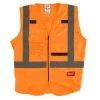 Milwaukee Tools Milwaukee Class 2 High Visibility 10 Pocket Orange ANSI Safety Vest - 2XL/3XL 48-73-5033