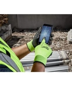 Milwaukee Tools Milwaukee High-Visibility Cut Level 3 Polyurethane Dipped Gloves - XL 48-73-8933 -Milwaukee Tool-shop 24614 3 eltnhroc1hirx0rn 1