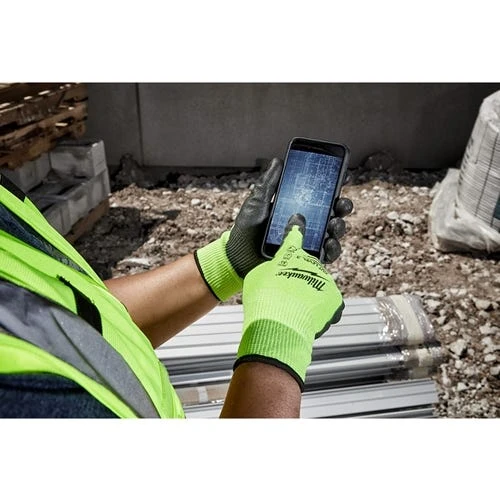 Milwaukee Tools Milwaukee High-Visibility Cut Level 3 Polyurethane Dipped Gloves - 2X 48-73-8934 6 Milwaukee Tools Milwaukee High-Visibility Cut Level 3 Polyurethane Dipped Gloves - 2X 48-73-8934 - Image 4