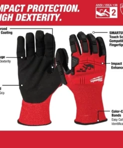 Milwaukee Tools Milwaukee Impact Cut Level 3 Nitrile Dipped Gloves - Small 48-22-8970 -Milwaukee Tool-shop 24618 5 mwhrbwos1m5zfaiz