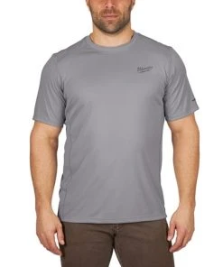 Milwaukee Tools Milwaukee Workskin Lightweight Performance Gray Short Sleeve Shirt 414G -Milwaukee Tool-shop 24634 2 b2zq4k5na0kjmikp
