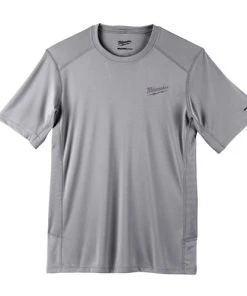 Milwaukee Tools Milwaukee Workskin Lightweight Performance Gray Short Sleeve Shirt 414G