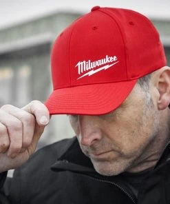 Milwaukee Tools Milwaukee Fitted Red Hat - Fit 504R -Milwaukee Tool-shop 24638 3 h98l8f63tqcumywn