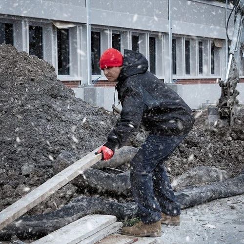 Milwaukee Tools Milwaukee One Size Fleece Lined Knit Hat - Red 502R 4 Milwaukee Tools Milwaukee One Size Fleece Lined Knit Hat - Red 502R - Image 2