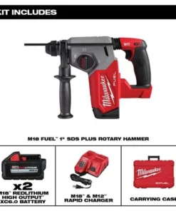 Milwaukee Tools Milwaukee M18 FUEL 1" SDS Plus Rotary Hammer Kit 2912-22 -Milwaukee Tool-shop 24654 5 6gn3wsvp5m73ar65