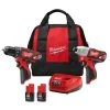 Milwaukee Tools Milwaukee M12 Cordless 2-Tool Drill/Impact Combo Kit 2494-22 -Milwaukee Tool-shop 2494 22