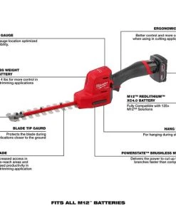 Milwaukee Tools Milwaukee M12 FUEL 8" Hedge Trimmer Kit 2533-21 -Milwaukee Tool-shop 2533 21 4