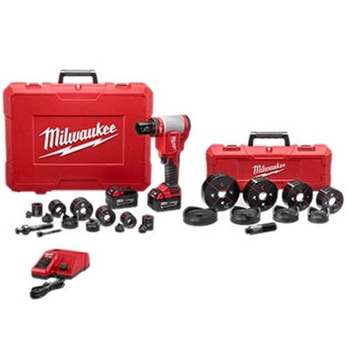 Milwaukee Tools Milwaukee M18 Knockout 10 Ton ForceLogic 1/2 - 4" (3.0Ah) Kit 2676-23 3 Milwaukee Tools Milwaukee M18 Knockout 10 Ton ForceLogic 1/2 - 4" (3.0Ah) Kit 2676-23