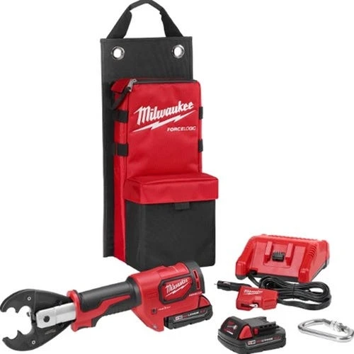 Milwaukee Tools Milwaukee M18 Utility Crimper FORCELOGIC 6-Ton D3 Grooves & Fixed O Die (2.0Ah) Kit 2678-22O 3 Milwaukee Tools Milwaukee M18 Utility Crimper FORCELOGIC 6-Ton D3 Grooves & Fixed O Die (2.0Ah) Kit 2678-22O