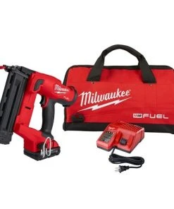 Milwaukee Tools Milwaukee M18 FUEL 18GA Brad Nailer (2.0Ah) Kit 2746-21CT