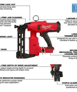 Milwaukee Tools Milwaukee M18 FUEL Utility Fencing Stapler Kit 2843-22 -Milwaukee Tool-shop 2843 20 3 1