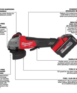 Milwaukee Tools Milwaukee M18 FUEL 4-1/2" / 5" Grinder Paddle Switch, No-Lock Kit 2880-22 -Milwaukee Tool-shop 2880 22 3 xq1ruqmxicjs5ajq