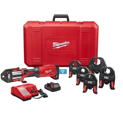 Milwaukee Tools Milwaukee M18 Force Logic Press Tool Kit W/ One-Key & 1/2" - 2" CTS Jaws 2922-22 3 Milwaukee Tools Milwaukee M18 Force Logic Press Tool Kit W/ One-Key & 1/2" - 2" CTS Jaws 2922-22