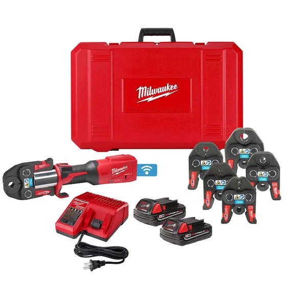 Milwaukee Tools Milwaukee M18 Force Logic Press Tool Kit W/ One-Key & 1/4" - 7/8" Streamline ACR Jaws 2922-22M 3 Milwaukee Tools Milwaukee M18 Force Logic Press Tool Kit W/ One-Key & 1/4" - 7/8" Streamline ACR Jaws 2922-22M