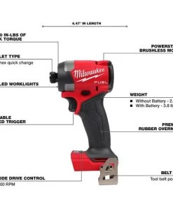 Milwaukee Tools Milwaukee M18 FUEL 1/4" Hex Impact Driver 2953-20 (Bare Tool) -Milwaukee Tool-shop 2953 20 walk