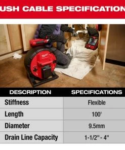 Milwaukee Tools Milwaukee 100’ Flexible Pipeline Inspection Reel 2972-20 10 Milwaukee Tools Milwaukee 100’ Flexible Pipeline Inspection Reel 2972-20 -Milwaukee Tool-shop 2972 20 4