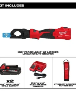 Milwaukee Tools Milwaukee M18™ FORCE LOGIC™ 6T Latched Linear Utility Crimper 2979-22 -Milwaukee Tool-shop 2979 22 2